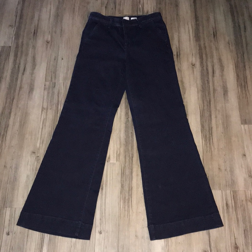👖 Wide Leg Dark Trousers